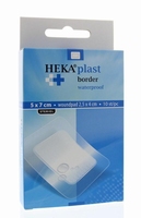 Hekaplast eilandpleisters waterproof steriel 5x7cm 10st