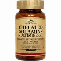 Solgar 0780 Chelated Solamins Multimineral 90tabl