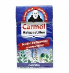 Carmol halspastilles suikervrij 45g